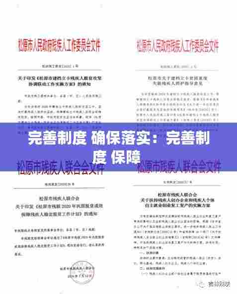 完善制度 确保落实：完善制度 保障 