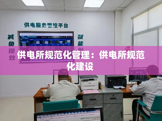 供电所规范化管理：供电所规范化建设 