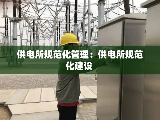供电所规范化管理:供电所规范化建设
