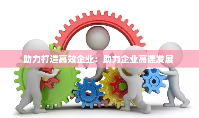 助力打造高效企业:助力企业高速发展