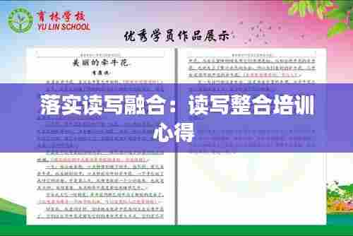 落实读写融合:读写整合培训心得