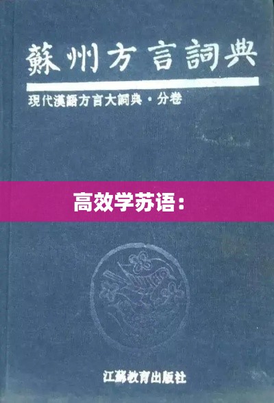 高效学苏语: