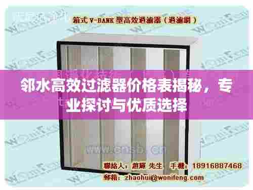 邻水高效过滤器价格表揭秘,专业探讨与优质选择