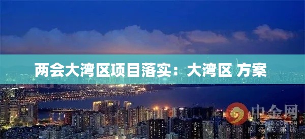 两会大湾区项目落实:大湾区 方案