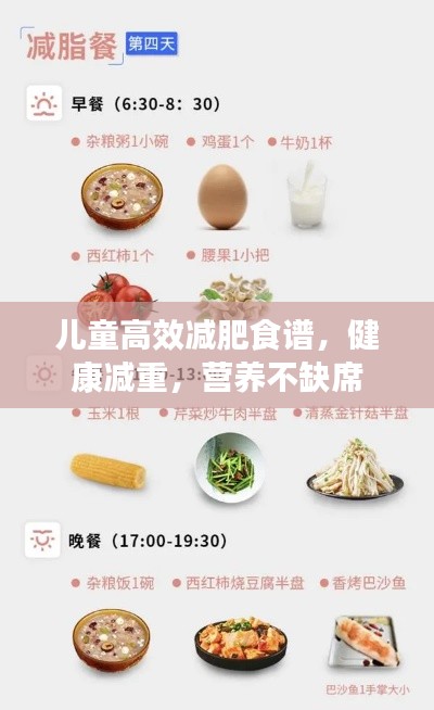 儿童高效减肥食谱,健康减重,营养不缺席