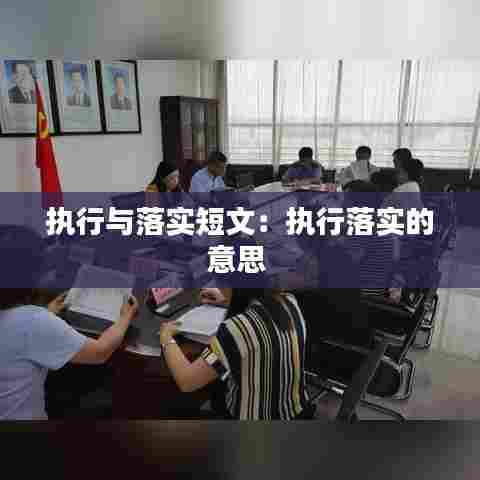 执行与落实短文:执行落实的意思