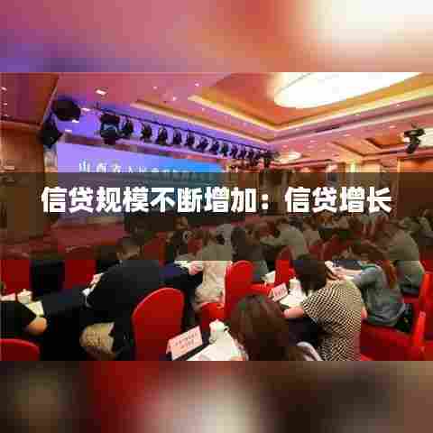 信贷规模不断增加:信贷增长