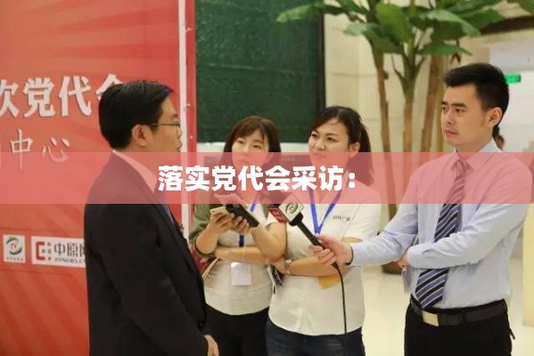 落实党代会采访: