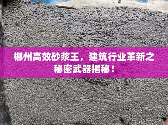 郴州高效砂浆王，建筑行业革新之秘密武器揭秘！