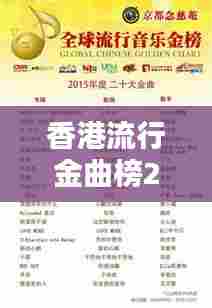 香港流行金曲榜2024年度精选合集大放异彩!