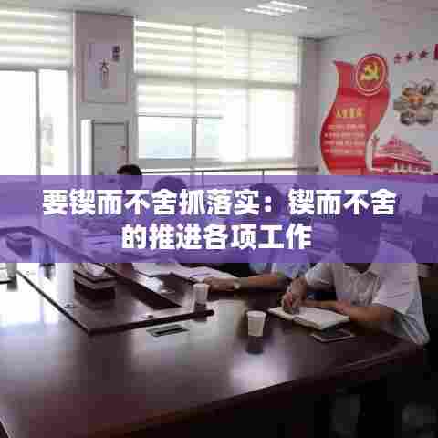 要锲而不舍抓落实：锲而不舍的推进各项工作 