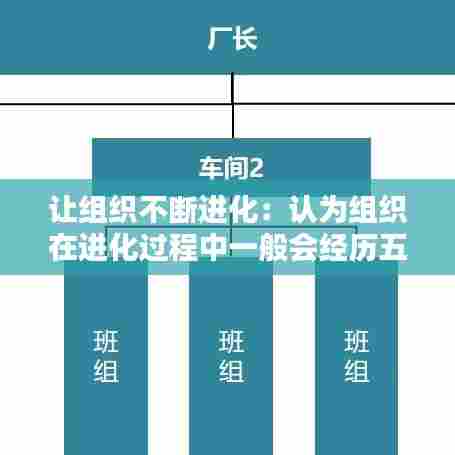 让组织不断进化：认为组织在进化过程中一般会经历五个阶段 
