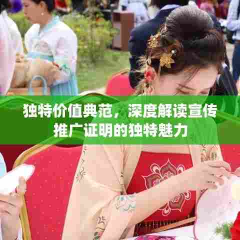 独特价值典范，深度解读宣传推广证明的独特魅力
