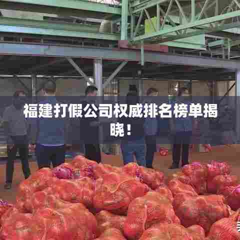 福建打假公司权威排名榜单揭晓！