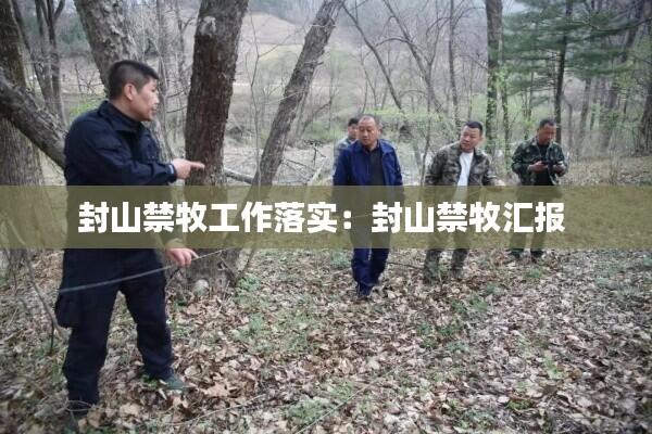 封山禁牧工作落实：封山禁牧汇报 