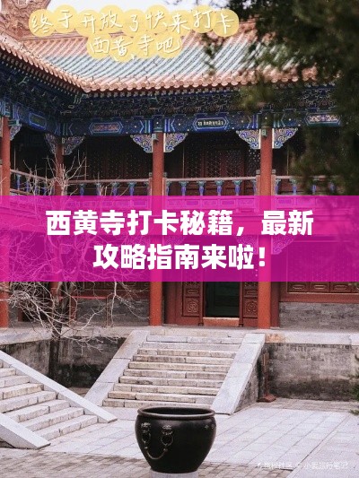 西黄寺打卡秘籍,最新攻略指南来啦!