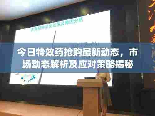 今日特效药抢购最新动态,市场动态解析及应对策略揭秘