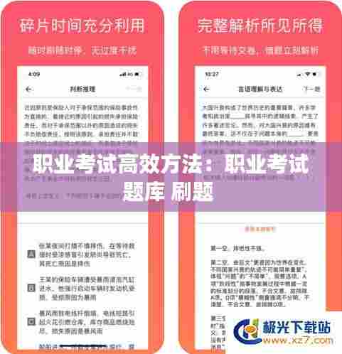 职业考试高效方法:职业考试题库 刷题