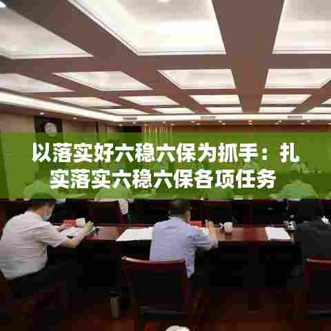 以落实好六稳六保为抓手：扎实落实六稳六保各项任务 