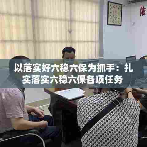 以落实好六稳六保为抓手:扎实落实六稳六保各项任务