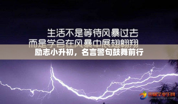 励志小升初,名言警句鼓舞前行