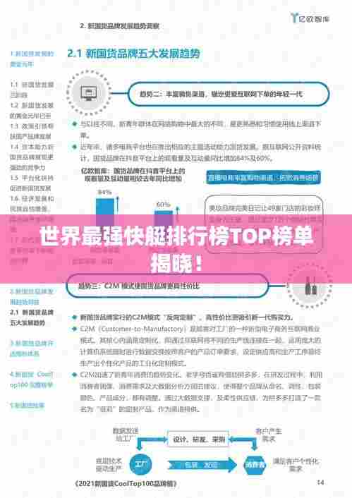 世界最强快艇排行榜TOP榜单揭晓!