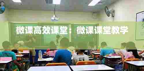微课高效课堂:微课课堂教学