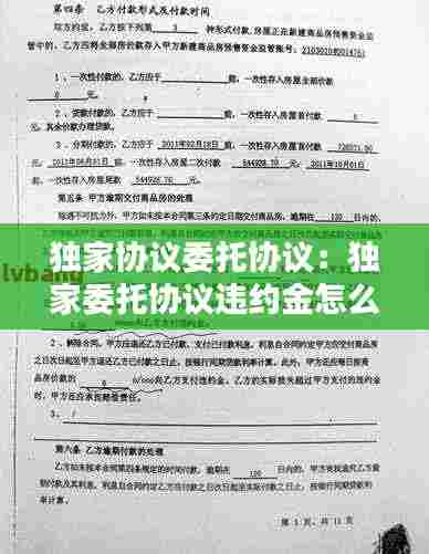 独家协议委托协议：独家委托协议违约金怎么赔 