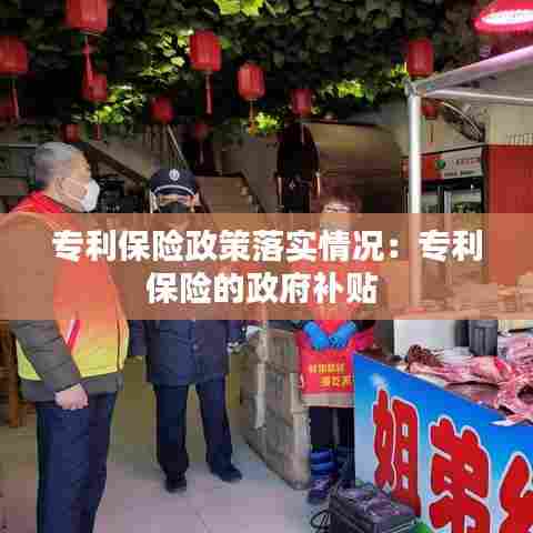 专利保险政策落实情况:专利保险的政府补贴