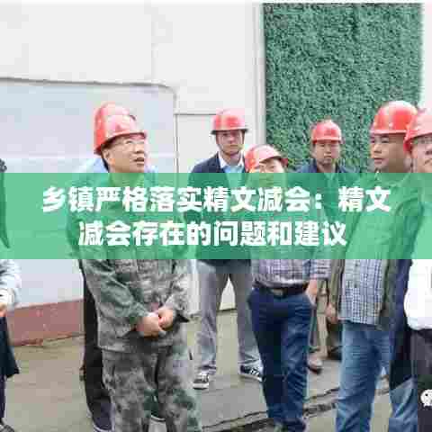 乡镇严格落实精文减会：精文减会存在的问题和建议 