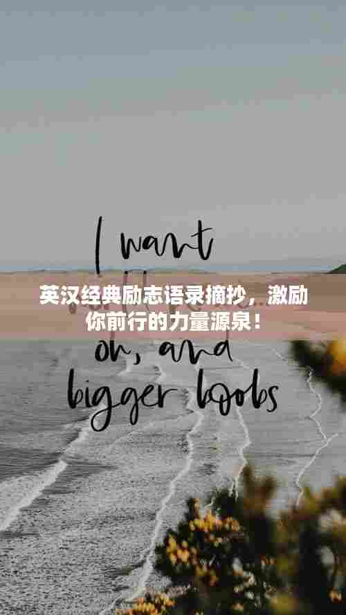 英汉经典励志语录摘抄,激励你前行的力量源泉!