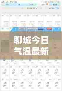 聊城今日气温最新动态，最新消息表全面解析
