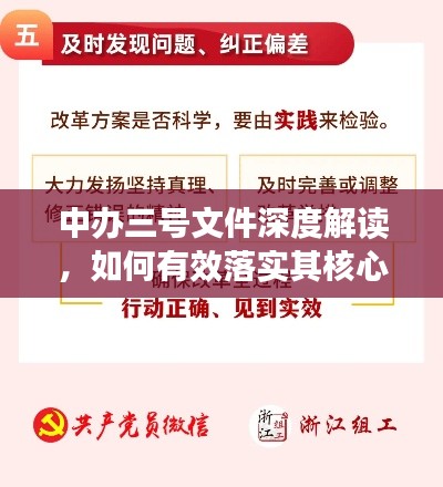 中办三号文件深度解读，如何有效落实其核心论述？