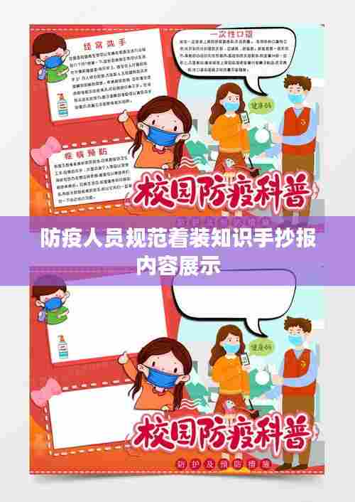 防疫人员规范着装知识手抄报内容展示