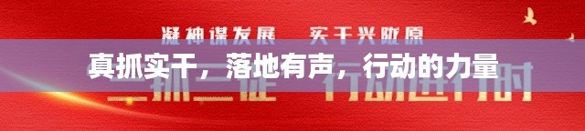 真抓实干,落地有声,行动的力量