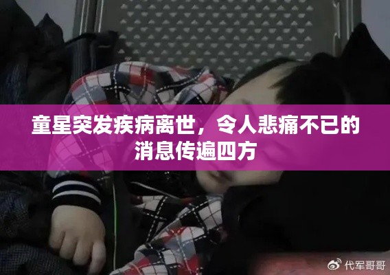 童星突发疾病离世，令人悲痛不已的消息传遍四方