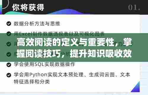 高效阅读的定义与重要性，掌握阅读技巧，提升知识吸收效率