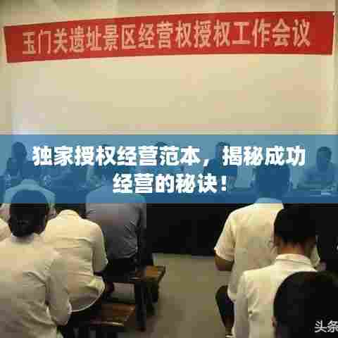 独家授权经营范本，揭秘成功经营的秘诀！
