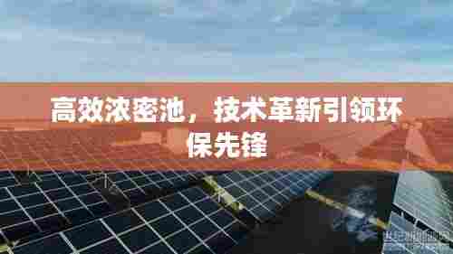 高效浓密池,技术革新引领环保先锋