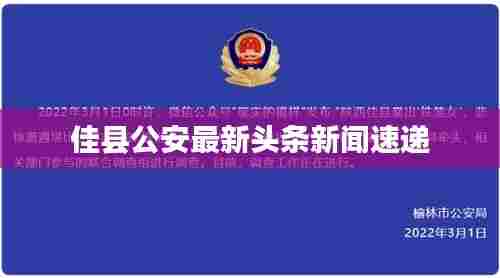 佳县公安最新头条新闻速递