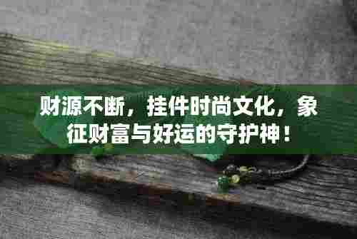 财源不断,挂件时尚文化,象征财富与好运的守护神!