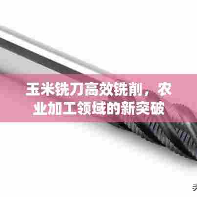 玉米铣刀高效铣削，农业加工领域的新突破