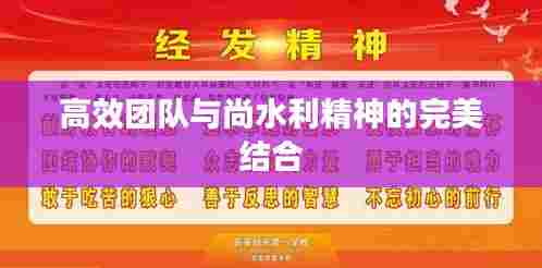 高效团队与尚水利精神的完美结合