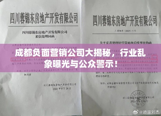 成都负面营销公司大揭秘,行业乱象曝光与公众警示!