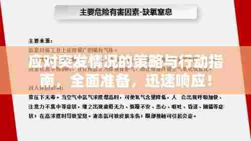 应对突发情况的策略与行动指南,全面准备,迅速响应!