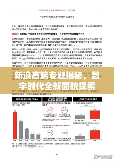 新浪高端专题揭秘,数字时代全新面貌探索