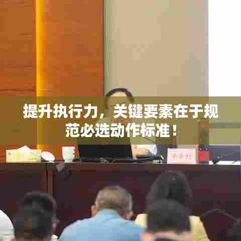 提升执行力，关键要素在于规范必选动作标准！