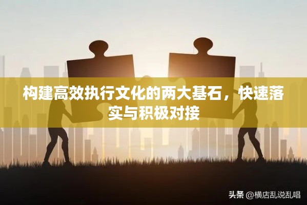构建高效执行文化的两大基石,快速落实与积极对接