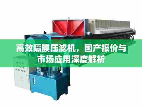 高效隔膜压滤机,国产报价与市场应用深度解析