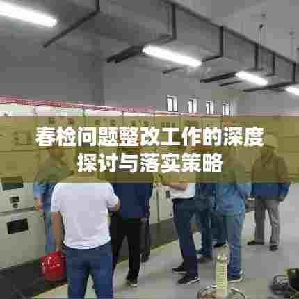春检问题整改工作的深度探讨与落实策略